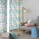 PAPIER TIGRE(パピエ ティグル)の Ruban カーテン ブルー グリーン マルチカラー