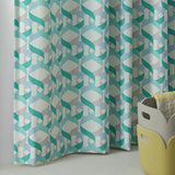 Wishes カーテン ブルーグリーン