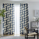 Warhol Garden カーテン ダークネイビー