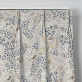 Leaves and Berries カーテン ライトブルー