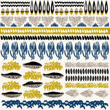 birdland 生地 イエロー ブルー