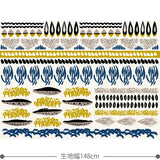 birdland 生地 イエロー ブルー