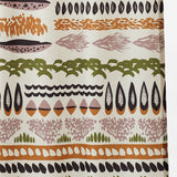 birdland カーテン ブラウン カーキ