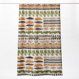 birdland カーテン ブラウン カーキ