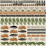 birdland 生地 ブラウン カーキ