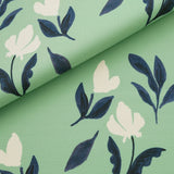 Floret Flowers 生地 ミントグリーン