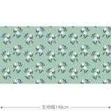 Floret Flowers 生地 ミントグリーン
