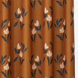 Floret Flowers カーテン ブラウン