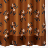 Floret Flowers カーテン ブラウン