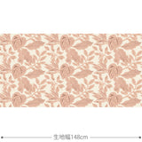 Leaves 生地 ピンク