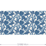 Leaves 生地 ブルー