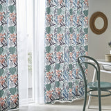 Sarahbel (サラベル) デザイン Plants カーテン ホワイト