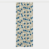 Floral Vines カーテン ブルー