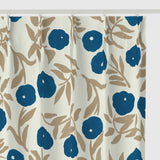 Floral Vines カーテン ブルー