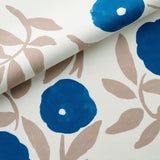 Sarahbel (サラベル) Floral Vines 生地 ブルー