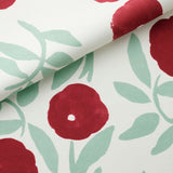 Sarahbel (サラベル) Floral Vines 生地 レッド