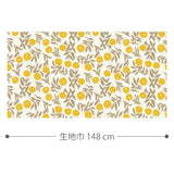 Floral Vines 生地 イエロー