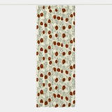 Floral Vines カーテン ブラウン