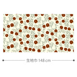 Floral Vines 生地 ブラウン