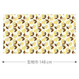 Petite Flowers 生地 イエロー
