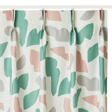 Sarahbel (サラベル) Shapes カーテン ペールピンク ブルー