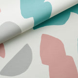 Sarahbel (サラベル) Shapes 生地 ペールピンク ブルー