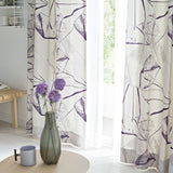 BONE カーテン パープル アイボリー