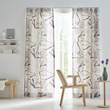 BONE カーテン パープル アイボリー