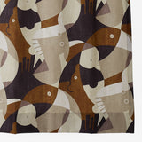 生命 カーテン ブラウン