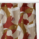 生命 カーテン レッド