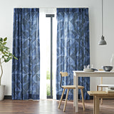 無限 カーテン ネイビーブルー