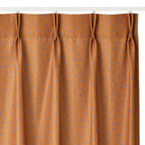 YUKO KATSUKI (香月 裕子) デザイン てんてん カーテン ブルー ブラウン