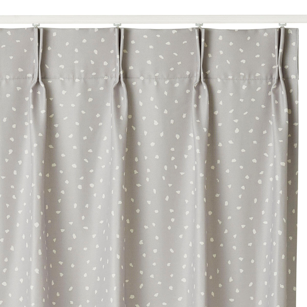 カーテン/トレファトレファ てんてん カーテン グレー アイボリー – トレファトレファ