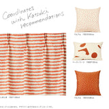 しましま カーテン レッド