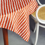 しましま テーブルクロス ブリック アイボリー