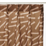 Stickor カーテン ブラウン