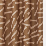 Stickor カーテン ブラウン