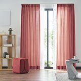 Canvas カーテン レッド