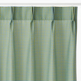 Map カーテン ブルーグリーン