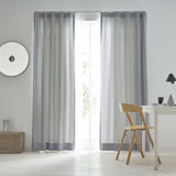 Grid カーテン グレー