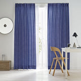 Rain カーテン ネイビーブルー