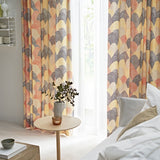 SS atelier (エスエス アトリエ)デザイン Mountain カーテン オレンジ