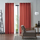 Boucle カーテン レッド