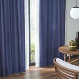 Loop カーテン ネイビーブルー