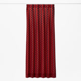 Oval カーテン レッド