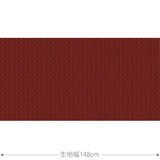 O flower 生地 レッド