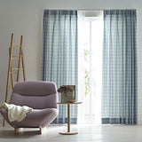 O flower カーテン ライトブルー