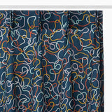 Elastic カーテン ネイビー