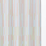 Lines カーテン ライトブルー オレンジ