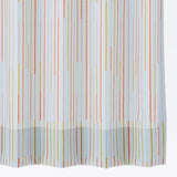Lines カーテン ライトブルー オレンジ